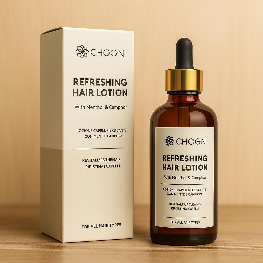 LOTION CAPILLAIRE RAFRAÎCHISSANTE AU MENTHOL – TONIFIE, STIMULE & APPORTE VOLUME ET LÉGÈRETÉ