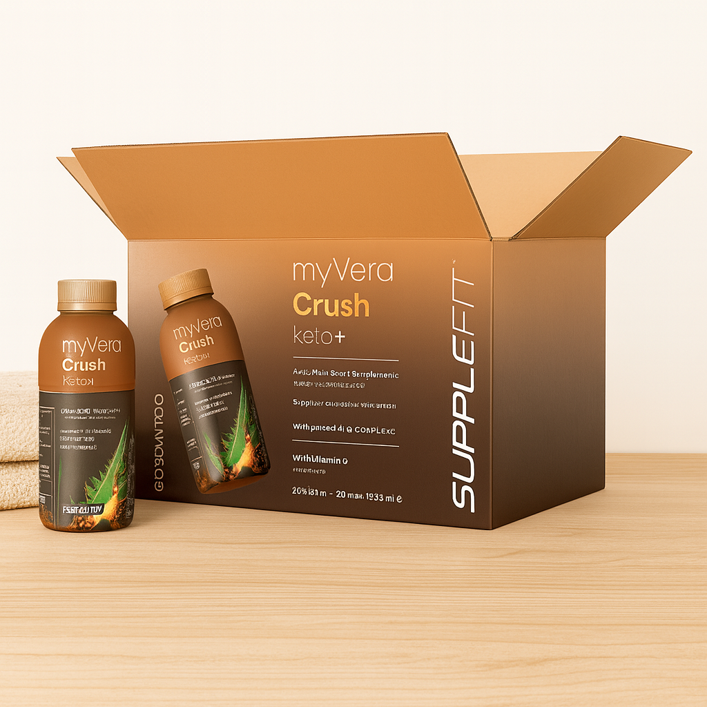 MYVERA CRUSH KETO + – BOOST D’ÉNERGIE, ANTI-FATIGUE & STIMULATION DU MÉTABOLISME 12 BOUTEILLES