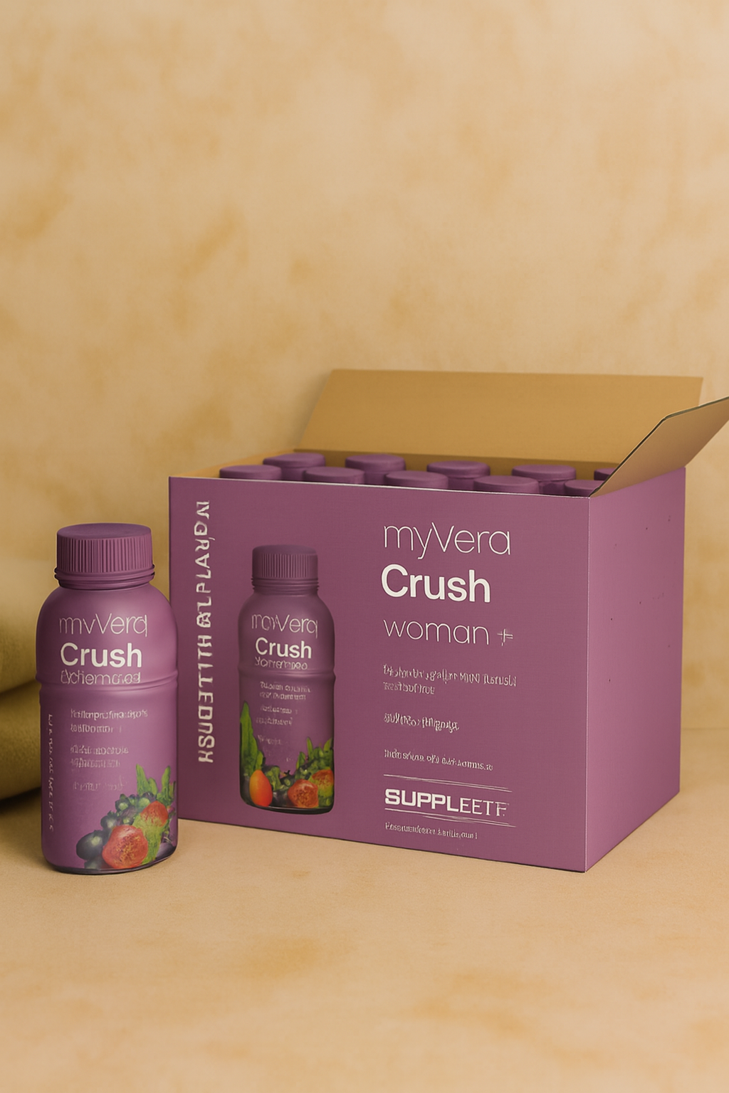 MYVERA CRUSH WOMAN+ – ÉQUILIBRE HORMONAL FÉMININ, VITALITÉ & DÉTOX NATURELLE 6 BOUTEILLES