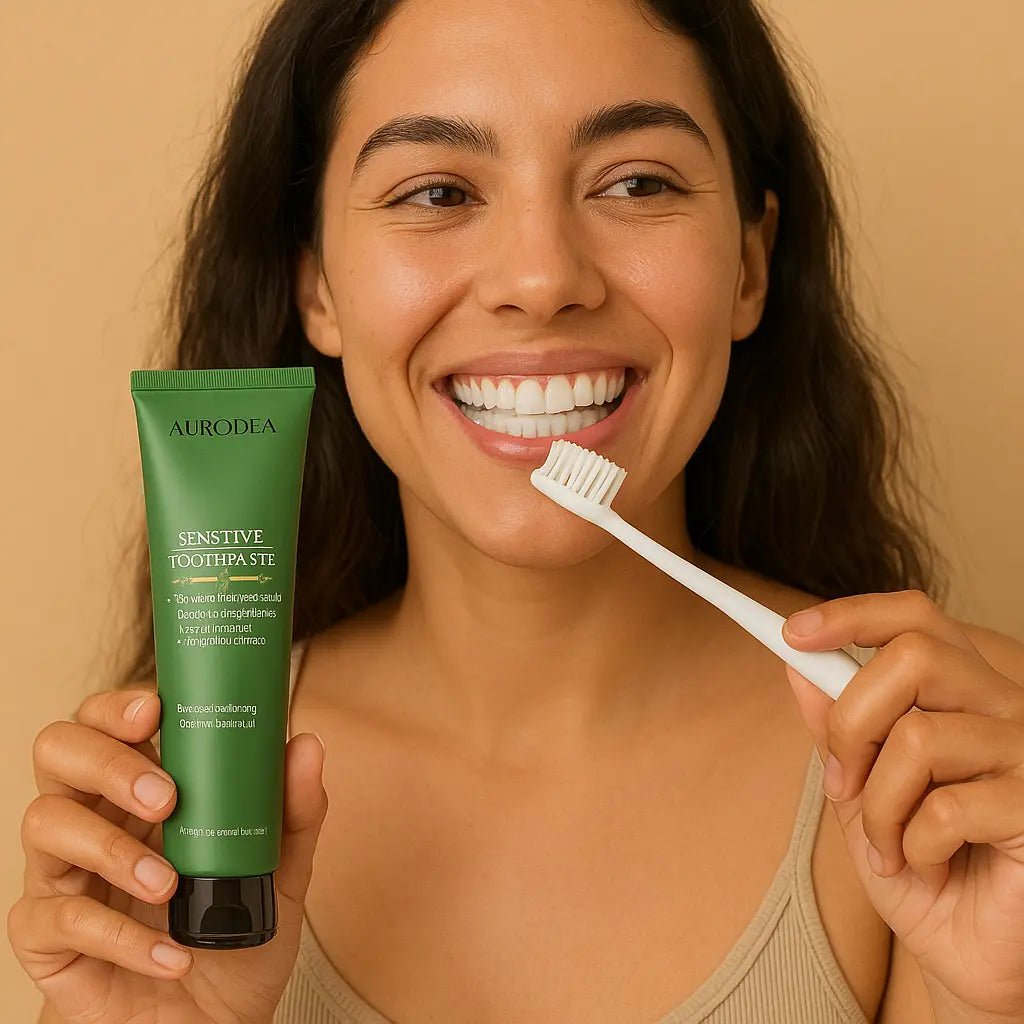 DENTIFRICE BLANCHISSANT ET ANTI-INFLAMMATOIRES A L'ALOE VERA - 115 ML  AVEC BROSSE A DENTS A NANOTECHNOLOGIE