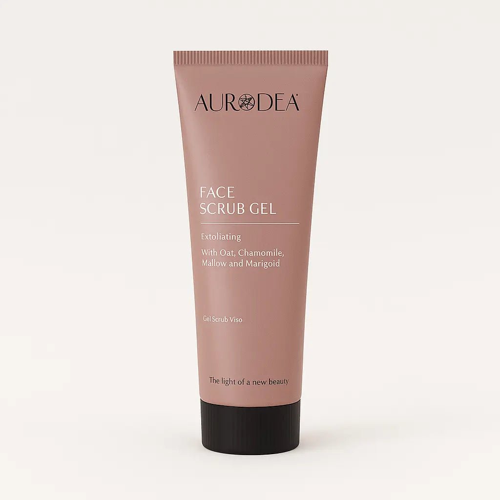 GEL EXFOLIANT VISAGE AURODHEA – ÉCLAT NATUREL & DOUCEUR IMMÉDIATE AUX GRANULES VÉGÉTALES